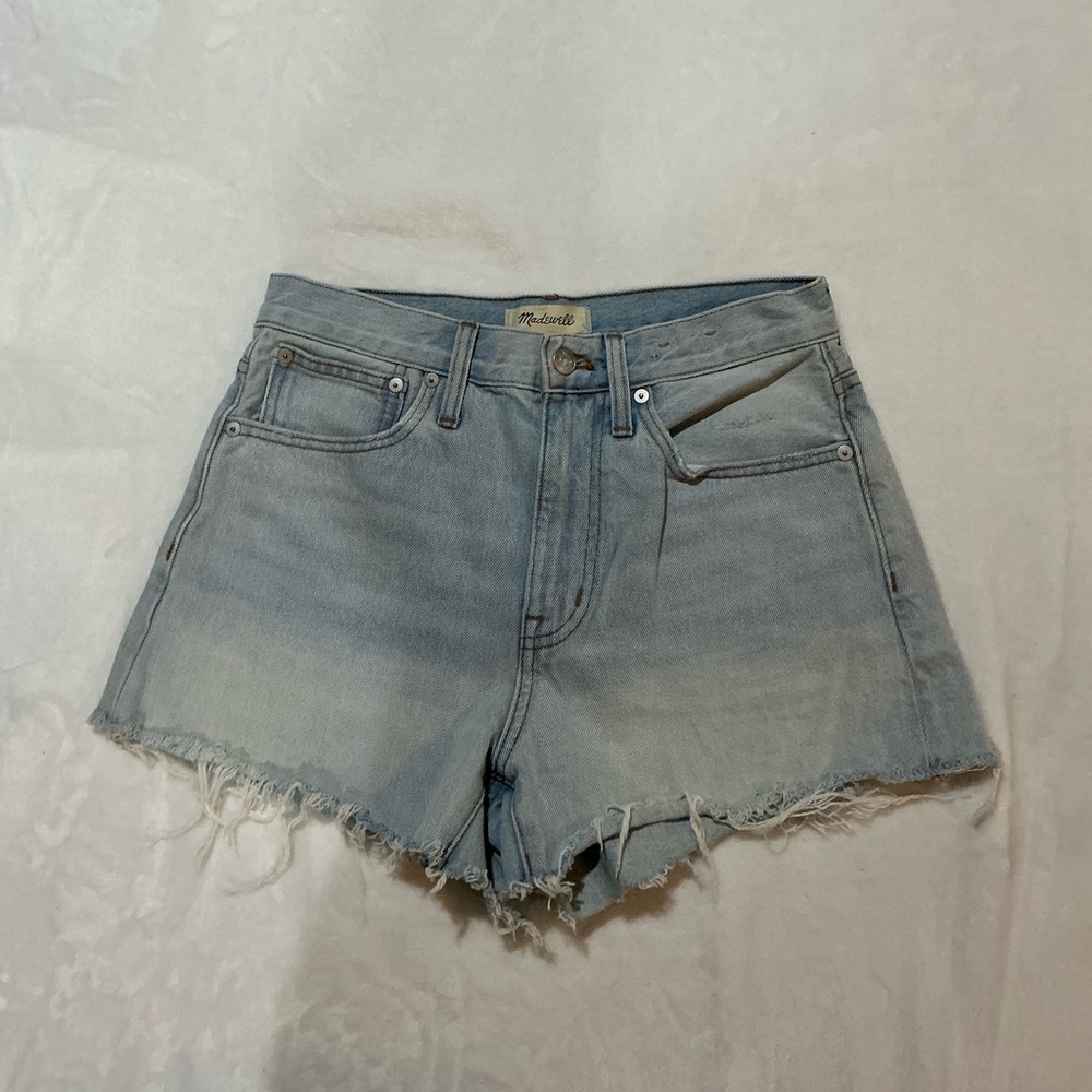 Madewell Women's Faded Blue Jean Shorts